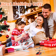Load image into Gallery viewer, Remote Control Helicopter Toy, 2-Channel, 2.4 GHz, 2 Speeds, Up and Down Flying, Gift for Kids, Red
