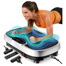 Load image into Gallery viewer, Vibration Plate Exercise Machine for Weight Loss and Lymphatic Drainage - 330lbs Capacity Vibrating Platform for Home Gym Workout, Full Body Shaker Pilates Equipment with Loop Bands for Women and Men
