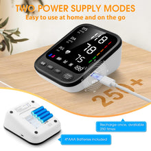 Load image into Gallery viewer, Blood Pressure Machine, Automatic Upper Arm Blood Pressure Monitor with 2x199 Readout, 4.5 Inch Backlit Large Screen Adjustable Large Cuff 9 to 17 Inches - Arrhythmia and Home Hypertension Detector
