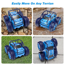 Load image into Gallery viewer, Amphibious Remote Control Car, Rechargeable RC Cars Toy 360° Flips Rotation Stunt Crawler 15KM/H 4WD All Terrain
