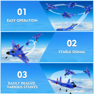 F22 RC Plane, Remote Control Airplane, 2.4Ghz Ultra Long Endurance Raptor RC Fighter Jet Toy Airplanes for Kids Beginners Boys Girls