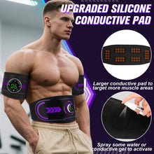 Load image into Gallery viewer, Electronic Muscle Stimulator with TENS &amp; PMS, Ab Belt Stimulator Muscle Toner, Abdominal Fitness Trainer for Home
