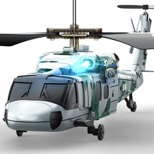 RC Military Helicopter S54H for Kids - One-Key Start/Landing, Altitude Hold, Upgraded Protection System, 3.5 Channel Toy for Boys and Girls