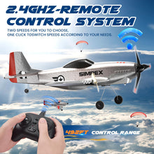 Load image into Gallery viewer, SIMREX RC Plane for Kids - 2.4GHz 3-Channel Remote Control Airplane Toy
