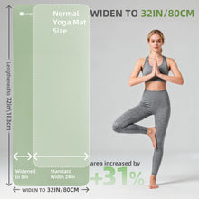 Load image into Gallery viewer, KEEP Extra Thick NBR Yoga Mat for Women &amp; Men, 15mm Thick, 72”x32” Large Exercise Mat with Non-Slip Workout Mat for Yoga, Pilates, Stretching, Meditation – Wide &amp; Cushioned Fitness Mat,Green
