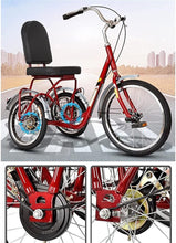 Load image into Gallery viewer, Adult Tricycle - 3 Wheel Bikes for Adults Shopping Tricycle for Adult 3 Wheel Bicycle, Three Wheels Cycling Pedal Trikes with Cart
