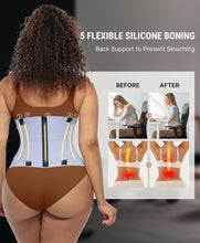 Load image into Gallery viewer, FeelinGirl Corset Perspiring Workout Waist Trainer Corset Trimmer Belt for Women Belly Band Body Shaper Slate Blue M
