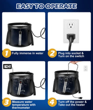 Load image into Gallery viewer, 2026 Upgraded Portable Shower for Camping with Heater, Rechargeable Camping Shower with Intelligent LED Display, 5 Gal Foldable Bucket, 4 Spray Modes, Portable Shower for Travel, Pet Bath, Car Washing
