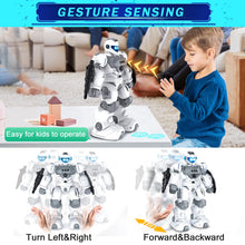 Load image into Gallery viewer, Toys for 6-10 Year Old Boys Girls, Rechargeable Remote Control Robot Toy, Intelligent Programmable RC Robot with 2.4GHz Gesture Sensing
