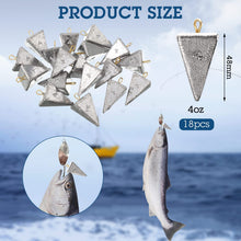 Load image into Gallery viewer, Shimeyao 18 Pcs Pyramid Triangle Sinkers Saltwater, 4 oz
