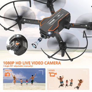Mini Drone with Camera for Kids, Remote Control Helicopter Toys Gifts for Boys Girls, FPV RC Quadcopter with 1080P