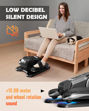 Load image into Gallery viewer, Yagud Under Desk Machine, Electric Elliptical Leg Exerciser for Senior, 15 Adjustable Speeds Quiet and Portable Seated Pedal Exerciser for Training with Remote Control, Black
