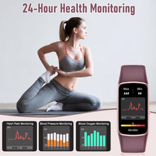 Load image into Gallery viewer, Zeacool Fitness Tracker with 24/7 Heart Rate, Blood Oxygen Sleep Monitor, 123 Sports Modes
