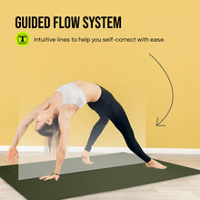 Load image into Gallery viewer, Gogokiwi Extra Wide Yoga Mat for Men Women (72"L x 36"W) Non Slip Fitness &amp; Exercise Mat with Alignment Marks for Yoga, Pilates, Floor Workouts (Olive Green, Standard (1/4 inch Thick))
