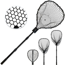 Load image into Gallery viewer, SEASPRO Black Telescoping Rubber Net – Lightweight, Non-Slip Grip
