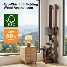 Load image into Gallery viewer, Rowing Machines for Home - Water Rowing Machine with Foldable Design - Wooden

