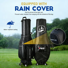 Load image into Gallery viewer, Golf Travel Bag with 360° Swivel Wheels, Retractable Hard Top, Hold 13Clubs

