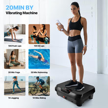 Load image into Gallery viewer, Vibration Plate Exercise Machine for Lymphatic Drainage Weight Loss,Whole Body Workout Vibration Fitness Platform,Mini Shake Plate,Sport Gym Fitness Equipment
