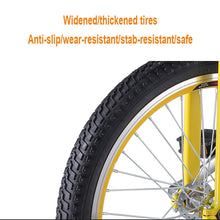 Load image into Gallery viewer, Q20&quot; Professional Chrome Wheel Unicycle Leakproof Butyl Tire Wheel Cycling Outdoor Sports Fitness Exercise,Yellow,20&quot;
