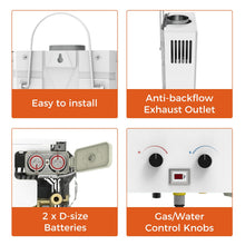 Load image into Gallery viewer, TOPWISH 8L Propane Tankless Water Heater 2.11GPM, Outdoor Water Heater
