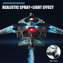 Load image into Gallery viewer, RC Plane 4 Channel, Remote Control Airplane Fighter with 3 Modes, Stunt Roll, Cool Light, Two Batteries, F-22 RC Plane Ready to Fly
