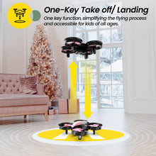 Load image into Gallery viewer, Holy Stone HS210 Mini Drone for Kids 8-12 and Beginners, RC Nano Quadcopter Indoor Drone with Circle Fly, Auto Hovering, 3D Flip, and Headless Mode, Great Gift Toy for Boys and Girls, Pink
