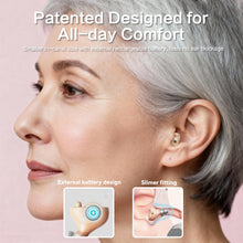 Load image into Gallery viewer, iBstone Nova Hearing Aids for Seniors Adults: Superior Sound Quality - Beige With Black Case
