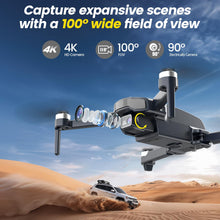 Load image into Gallery viewer, Drones with Camera for Adults 4k, WF31 GPS RC Drone FPV Foldable Quadcopter for Beginner with Brushless Motor, 5G Wi-Fi Transmission, Auto Return
