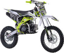 Load image into Gallery viewer, Upgraded 125cc Dirtbike X18 Dirt Bike DB X18 Racing DB18 Dirtbike 125cc 4 Speed Manual Clutch and Big Size Tires 17&quot;/14&quot; (Blue)
