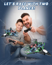 Load image into Gallery viewer, RC Jet Helicopter Drones with LED Lights 360° Flip, 4 Rechargeable Batteries Boy Toys
