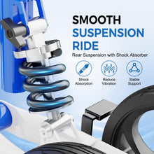 Load image into Gallery viewer, BlessReach Steerable Knee Scooter Deluxe Medical Scooter for Foot Injuries Compact Crutches, with Dual Rear on-Wheel Brake and Shock Absorption Under The Knee pad（Blue）
