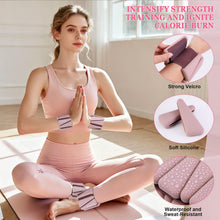 Load image into Gallery viewer, BECOJADDE Ankle Weights Set of 2 (2 lb Each) Adjustable Wrist Weights -Dusty Rose
