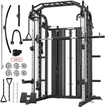 Load image into Gallery viewer, DONOW Smith Machine with Weight Stacks, Multi Function Home Gym System -A DN-DS938N Pro (Aluminum)
