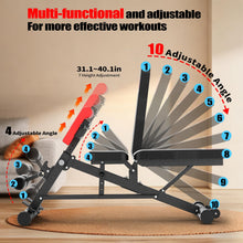 Load image into Gallery viewer, K KiNGKANG Adjustable Weight Bench,Multi-Functional Roman Chair for Full All-in-One Body Workout Hyper Back Extension and Sit up
