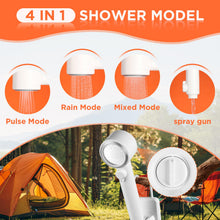 Load image into Gallery viewer, Ann Katy Portable Camping Shower Pump, Rechargeable Electric Outdoor Shower
