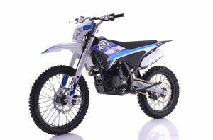 250cc RFN DLX with Headlight and 5 Speed Manual Clutch Thunder Proactive | 250cc Bike Racing Dirt Bike Deluxe (Blue)