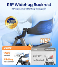 Load image into Gallery viewer, VOCIC Walkers for Seniors, Z21 Rollator Walker with Seat Supports 350lb, 8" Big Wheels for All Terrain, Ergonomic Arc Seat &amp; 6" Ultra Backrest Foldable Walker, Dual Height Adjustment, Lightweight 2025
