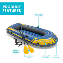 Load image into Gallery viewer, INTEX Challenger 2-Person Inflatable Boat Set with Oars and Pump

