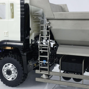 1/14 6 * 6 Front Cylinder Hydraulic Dumper Truck Tipper RC Model 540 Motor Lock Servo Light Sound System Lesu Construction Vehicle