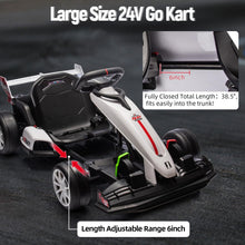 Load image into Gallery viewer, Electric Go Kart for Kids 3-8 - High Speed Drift Kart, 24V Battery Powered, 200W Dual Motor, Infinitely Variable Speed
