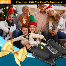 Load image into Gallery viewer, Under Desk Elliptical Machine, Electric Elliptical Exerciser for Senior, Quiet &amp; Small Electric Seated Pedal Exerciser for Home with Monitor, Remote Control &amp; 12 Adjustable Speeds (Black)
