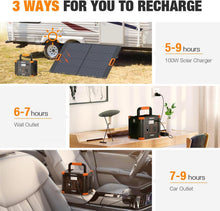 Load image into Gallery viewer, GRECELL Portable Power Station 330W, 230.88Wh Solar Generator
