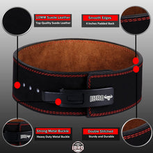 Load image into Gallery viewer, IBRO Powerlifting Lever Gym Belt - 10MM BlackTan S
