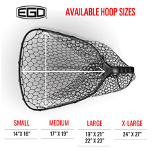 Load image into Gallery viewer, EGO S2 Slider Fishing Landing Net, Large Nylon Mesh, Salt &amp; Freshwater
