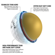 Load image into Gallery viewer, Callaway Golf Chrome Tour Golf Balls (White)

