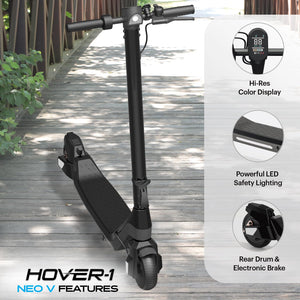 Foldable Electric Scooter w/250W Rated Brushless Motor, 15 mph Max Speed, 6.5” Wheels, 9 Mile Range Commuting Scooter for Kids & Teens