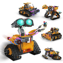 Load image into Gallery viewer, Robot Building Kit, App &amp; Remote Control Robot Toys for Kids, 5 in 1 High-Tech Remote Control Building Block Robot
