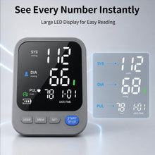 Load image into Gallery viewer, Lineshare Blood Pressure Monitor for Home Use, Large LED Display BP Machine with Adjustable Cuff Fits 8.7"–16.5" Arms
