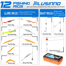 Load image into Gallery viewer, PLUSINNO Fishing Lures Tackle Box - Compact Fishing Gear for Bass Trout
