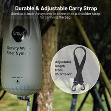 Load image into Gallery viewer, Yuclet Gravity Water Filter System w/ 2-Gal Bag &amp; 0.1-Micron Filter Straw
